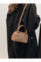 Solid Double Top Handle Handbag