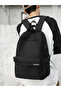 Solid Zip Closure Backpack