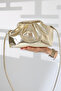 Women's Gold Portfolio Crossbody and Handheld Modern Hand and Shoulder Bag - 5