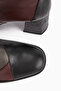 Ylwa Genuine Leather Black Claret Red Heeled Women's Boots - 6