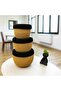 Wicker Lid Basket Set of Three Wicker Bamboo Basket