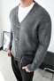 Men's Button-Front Knit Cardigan