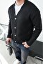 Men's Button-Front Knit Cardigan