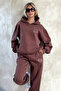 Unisex Men Women I'M Perfect Printed Oversize 3 Thread Hooded Tracksuit Set