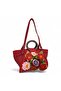 Crochet Knitted Flower Detailed Shoulder Bag, Handmade Custom Design Bag - 3