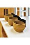 Wicker Lid Basket Set of Three Wicker Bamboo Basket - 2
