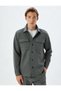 Shirt Jacket Long Sleeve Snap Button Pocket Detail - 3