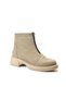 101809 Genuine Leather Zippered Thick Heel Casual Women's Boots - 2