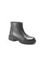 101809 Genuine Leather Zippered Thick Heel Casual Women's Boots - 4