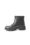 101809 Genuine Leather Zippered Thick Heel Casual Women's Boots - 3