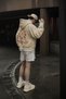 Hooded Sweatshirt Front Round Symbol and Back Figure Print Unisex Casual Style - 2