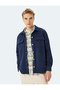 Regular Fit Faux Suede Shirt Jacket with Flap Pocket Detail - 3