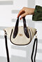 Stylish and Convenient Mini Shoulder and Crossbody Bag with Modern Design and Brown Handles for Women - 6