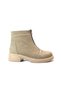 101809 Genuine Leather Zippered Thick Heel Casual Women's Boots