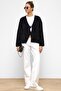 Front-Tied Soft Knit Cardigan Black 8267 - 2