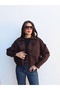 Double-Breasted Collar Buttoned Short Trench - 2