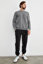 3 Thread Basic Crew Neck Sweatshirt - 2