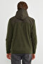 Coat with Hood and Zipper in Fleece Fabric - 8
