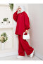 Women's Balloon Sleeve Steel Mesh Tunic and Pants Two-Piece Set - 7