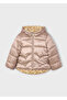 4-10 Years Old Girl's Fiber-Filled Double-Sided Coat – Brown & Floral Pattern - 2