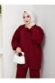 Women's Balloon Sleeve Steel Mesh Tunic and Pants Two-Piece Set - 6