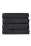 Quadruple Jacquard Bath Towel, 70X140 Cm, Stylish Geometric Pattern, 20/ Ring Karde, 600 Gsm- Anthracite - 2