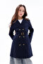 Girls' School Belted Pocketed Trench Coat - 4
