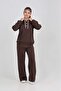 Girl's Collar Snap Fastener Tracksuit Set - 4