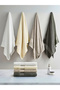 Pack of 2 - Luxury Cotton Bath Towel, White 70x140cm - 3