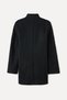 Men's Black Wool Blend Cashmere Coat - 2