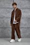 Men's Shirt 251 Velvet and Brown Pants Oversize Loose Fit - 5