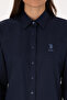 Women's Navy Blue Long Sleeve Basic Shirt 50307990-Vr033 - 6