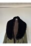 Faux Fur Plush Shawl Collar - 2
