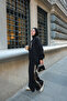 Women's Leopard Printed Two-Piece Set Black
