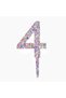 Topper pentru tort din Plastic, Cifra 4