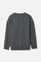 Women's Anthracite Melange Loose Fit Polo Collar Sweatshirt - 2