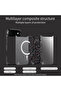 Shockproof iPhone 17 Air Case – Black Crystal Carbon Fiber with Red Highlights, Slim Cover - 6