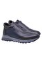 Men's Navy-Black Casual Genuine Leather Shoes