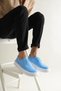 Rugy premium men's daily lace-up casual classic shoes blue patent leather - 4