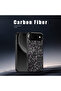 Shockproof iPhone 17 Air Case Black Crystal Carbon Fiber with Purple Highlights, Slim Cover - 7