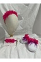 Full Set Maternity Slippers + Crown + Bandana with Pearls - 3