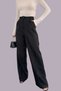 Peryy Women's High Waist Pleated Fabric Pants - 3