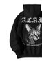 Unisex Black Oversized Hoodie - All Cats Are Beautiful Printed Streetwear Sweatshirt with Kangaroo Pocket - 3