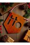 Ho Ho Ho Christmas Ornament Kraft Cardboard Drawstring Christmas Banner - 4