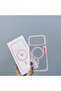 Clear Transparent Colorful Frame Wireless Charge Magnetic Phone Case for iPhone 17/17 Pro/17 Air/17 - 3