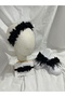 Full Set Maternity Slippers + Crown + Bandana with Pearls - 2