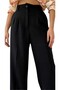 Flank Women's High Waist Pleated Fabric Pants - 2