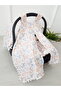 Stroller Cover and Cushion Muslin with Zipper 100% Cotton Rabbit 75X100 cm - 4