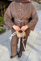 Women's Belt Detailed Cardigan Brown - 5