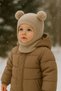 Girls-Boys Children's Pompom Seamless Luxury Knitwear Balaklava Beanie Ski Mask - 3